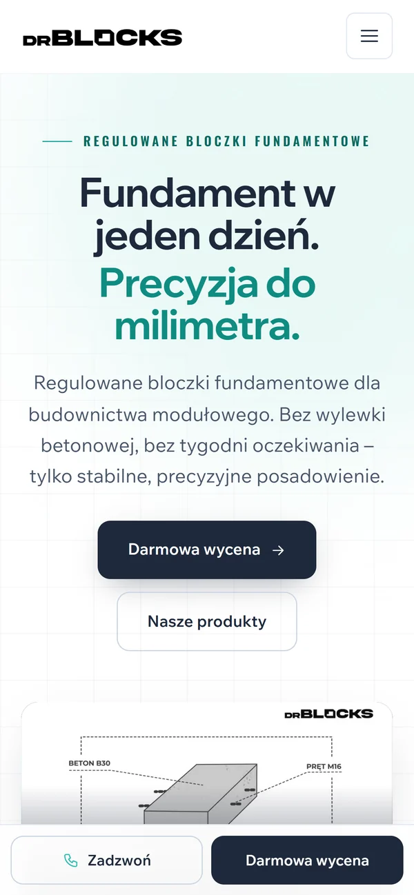 DrBlocks — widok na telefonie